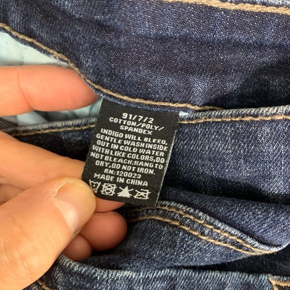 DSTLD Indigo Slim High Rise Skinny Jean Sz 26 - Picture 11 of 11